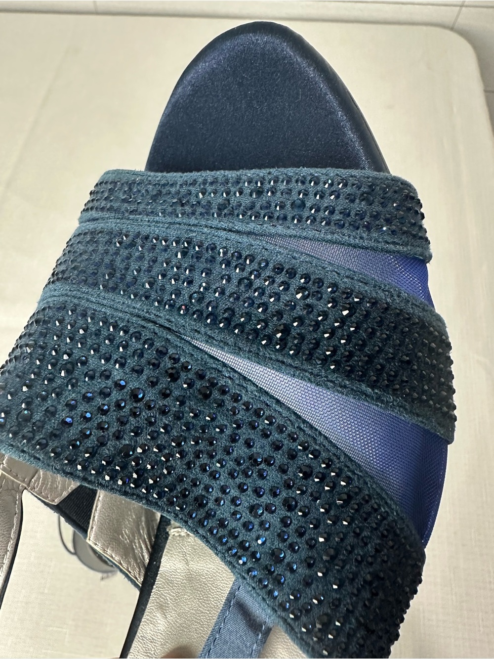 David Tate Desire Shoe in Navy Size 10W - Picture 10 of 10